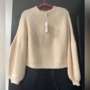 NWT petal and pup women’s london knit sweater in beige - size S/M